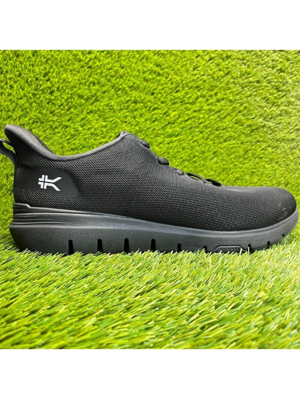 Kuru Flex Via Mens Size 13.5 Jet Black Athletic Running Walking Shoes Sneakers